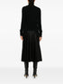 pleated maxi dress
